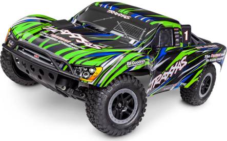 RC auto Traxxas Slash 1:10 BL-2s HD RTR, zelené