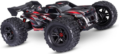 RC auto Traxxas Sledge s pásovými pneumatikami 1:8 RTR, červené