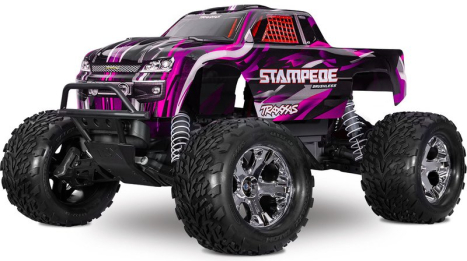 RC auto Traxxas Stampede 1:10 BL-2s RTR, ružové