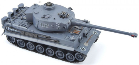 RC Bojujúci tank Tiger 1 sivý