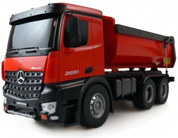 RC sklápač Amewi Mercedes-Benz Arocs, červená