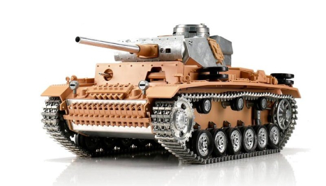 RC tank PzKpfw III 1:16 IR, bez náteru