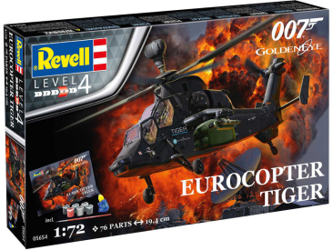 Revell Eurocopter Tiger – Zlaté oko (1:72) (darčeková súprava)