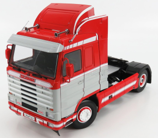 Road-kings Scania 143m 500 Streamline ťahač 2-assi 1995 1:18 červená sivá biela