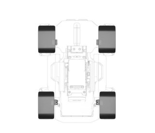 Robomaster S1 – hliníkové blatníky (4 ks)