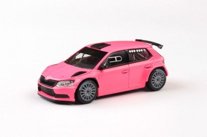 Abrex Škoda Fabia III R5 (2015) 1:43 – ružová matná