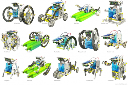 Solárna stavebnica 13 v 1 solar robot