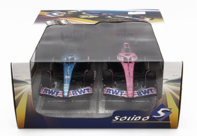 Solido Renault Set 2x F1 A523 Team Bwt Alpine Press Launch Livery N 10 Pierre Gasly - N 31 Esteban Ocon 2023 1:18 Modrá čierna ružová