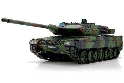 TORRO tank 1/16 RC LEOPARD 2A6 NATO kamufláž – BB Airsoft + IR (kovové pásy)