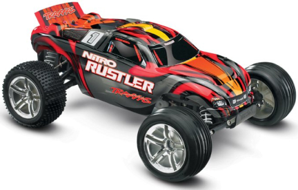 Traxxas Nitro Rustler 1:10 TQi RTR červený