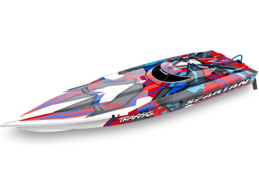 RC loď Traxxas Spartan TQi RTR, červená