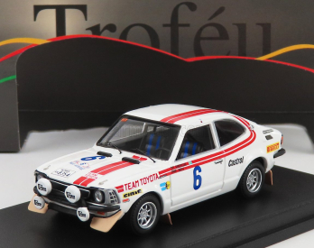 Trofeu Toyota Corolla Levin (nočná verzia) N 6 Rally Acropolis 1975 O.andersson - A.hertz 1:43 Biela červená