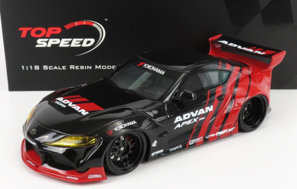 Truescale Toyota Supra Gr Advan Pandem 2019 1:18 červená čierna