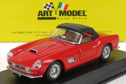 Umelecký model Ferrari 250 Lwb California Long Nose Spider Closed 1960 1:43 Red Black