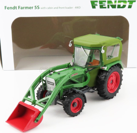 Universal hobbies Fendt Farmer 5s 4wd Tractor With Front Loader 1975 1:32 Zelená červená