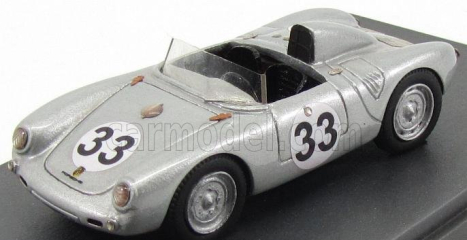 Veselý model Porsche 550rs Spider N 33 24h Le Mans 1957 Herrmann - Frankenberg 1:43 Silver