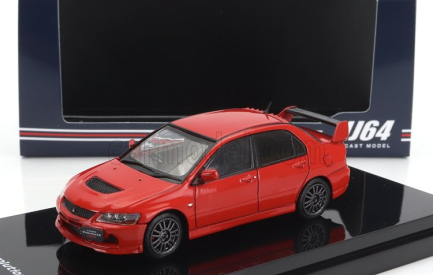 Zapaľovanie-model Mitsubishi Lancer Evolution Ix Gsr s motorom 2003 1:64 červená