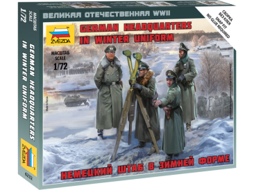 Zvezda figúrky – nemecké veliteľstvo WW2 zima (1:72)