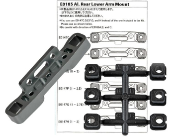 Zadný držiak ramien ALU pre MBX-6