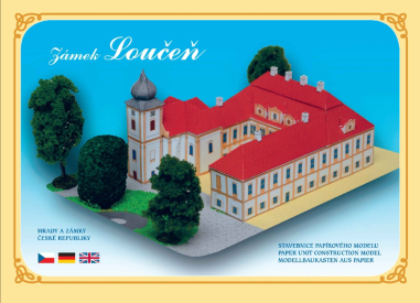 Zámok Loučeň - papierový model 1:350