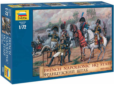 Zvezda figúrky - Francúzsky napoleonský štáb (1:72)