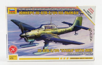 Zvezda Junkers Ju-87b Vojenské lietadlo Stuka s lyžami 1935 1:72 /