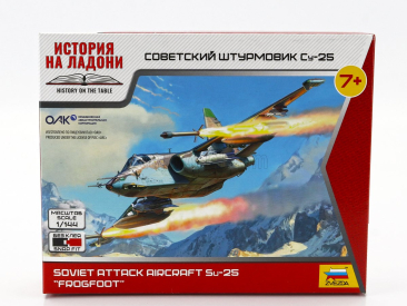 Zvezda Suchoj Su-25 Frogfoot Vojenské lietadlo 1981 1:144 /