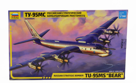 Zvezda Tupolev Ty-95ms Bear Vojenské ruské lietadlo 1956 1:144 /