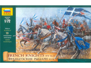 Zvezda Wargames (AoB) figúrky – French Knights (1:72)