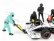 Americké diorámy Figúrky F1 Set 1 2020 - Dioráma Pit-stop Set 7 X Meccanici - Mechanics - With Decals 1:18 Black Green