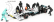 Americké diorámy Figúrky F1 Set 1 2020 - Dioráma Pit-stop Set 7 X Meccanici - Mechanics - With Decals 1:18 Black Green