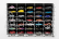 Atlantic Vetrina display box Espositore - Pre 35 Cars 1/64 Lungh.lenght Cm 56.0 X Largh.width Cm 8.0 X Alt.height Cm 38.0 (altezza Utile Tra I Ripiani Cm 4.5 Inner Height Among Shelves) 1:64 Plastic Display