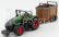 Bburago Fendt Vario 1000 Tractor With Livestock Trailer 2016 1:50 zeleno-sivá