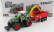 Bburago Fendt Vario 1000 Tractor With Crane And Trailer 2016 1:50 zeleno-sivo-červená