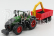 Bburago Fendt Vario 1000 Tractor With Crane And Trailer 2016 1:50 zeleno-sivo-červená