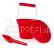 Bigjigs Toys Eco Scoop Red Cherry