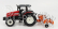 Britský traktor Massey ferguson 6290 s prívesom 2012 1:32 červený oranžový