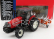 Britský traktor Massey ferguson 6290 s prívesom 2012 1:32 červený oranžový