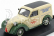 Brumm Fiat 1100 Furgone Van Veicolo Commerciale Publicitaire Galbani Melzo Milano Deposito Di Napoli 1950 1:43 krémovo zelená