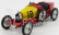 Cmc Bugatti T35 N 18 Národný farebný projekt Španielsko 1924 1:18 Červená žltá