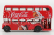 Corgi Routemaster Rml 2757 Autobus Londýn Coca-cola 1956 1:64 Červený