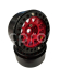 Crawler Metal ALU Beadlock 1.9 Red-Black - 1 pár