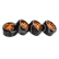 Crawler Metal Beadlock 1.9 Orange and black - 1 pár