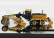 Dm-models Caterpillar Cat24m Ruspa Livellatrice Gommata - škrabací traktor, motorový grejder 1:125 žltá čierna