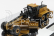 Dm-models Caterpillar Cat24m Ruspa Livellatrice Gommata - škrabací traktor, motorový grejder 1:125 žltá čierna