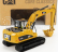 Dm-models Caterpillar Cat320d Escavatore Cingolato - Traktor Hydraulické rýpadlo škrabák 1:50 žltá čierna