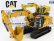 Dm-models Caterpillar Cat336 Escavatore Cingolato - traktor hydraulický škrabák - nová generácia 1:50 žltá čierna