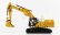 Dm-models Caterpillar Cat352 Escavatore Cingolato - Ultra High Demolition Hydraulic Excavator 1:50 Yellow Black