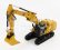 Dm-models Caterpillar Cat352 Escavatore Cingolato - Ultra High Demolition Hydraulic Excavator 1:50 Yellow Black