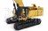 Dm-models Caterpillar Cat395 Escavatore Cingolato - traktor novej generácie Hydraulický škrabák - univerzálna verzia 1:50 žltá čierna